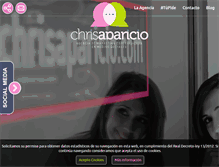 Tablet Screenshot of chrisaparicio.com